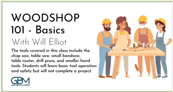 Event image Woodshop 101 - Basics Certification March 10th